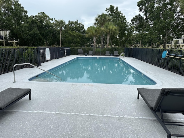 view of pool with a patio