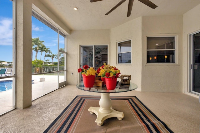 view of sunroom / solarium