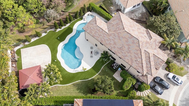 birds eye view of property