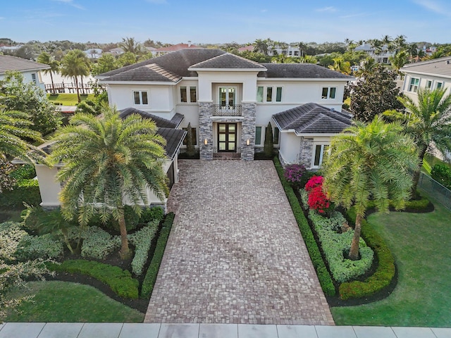 view of front of home featuring french doors