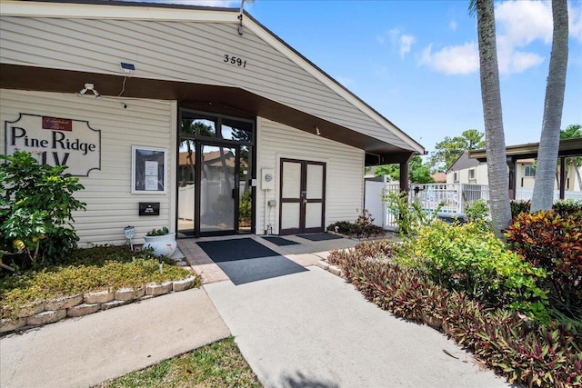 view of entrance to property