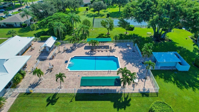 birds eye view of property