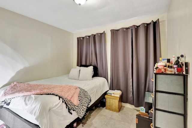 view of tiled bedroom