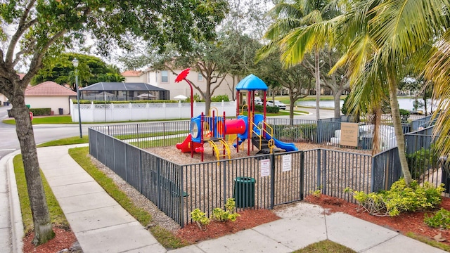 view of play area