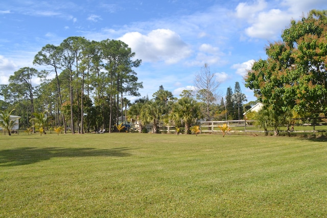 surrounding community with a lawn