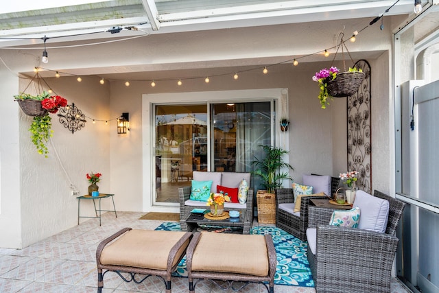 view of patio / terrace featuring outdoor lounge area