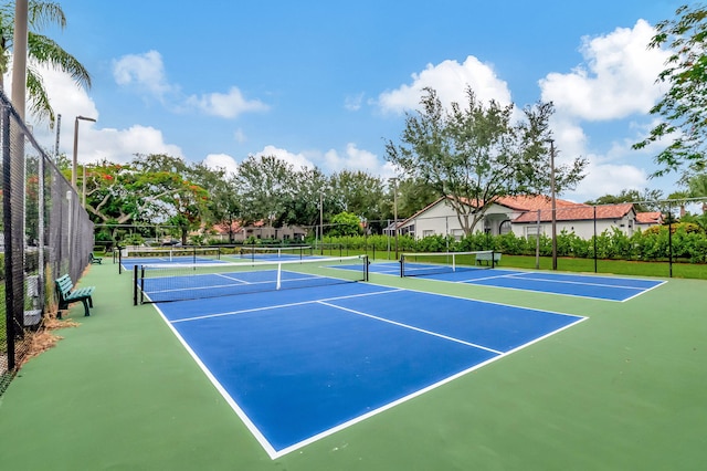 view of sport court with basketball court