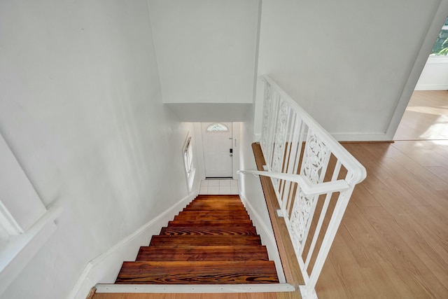 view of stairs