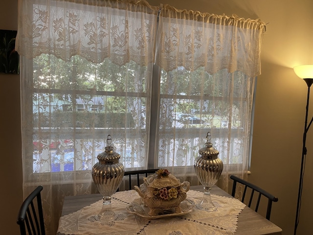 view of dining room