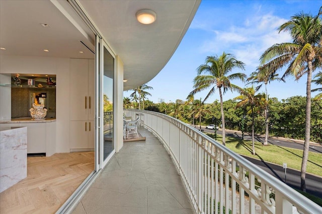 view of balcony