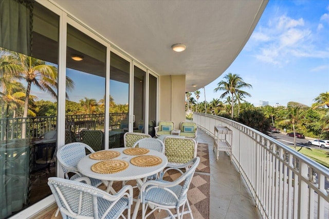 view of balcony