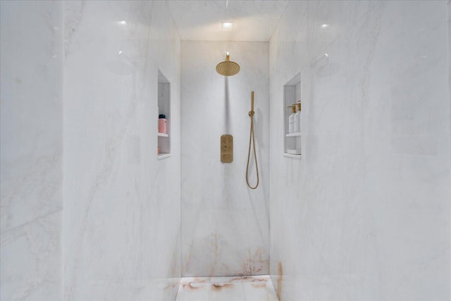 interior space featuring a shower