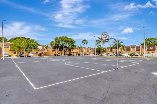 view of sport court