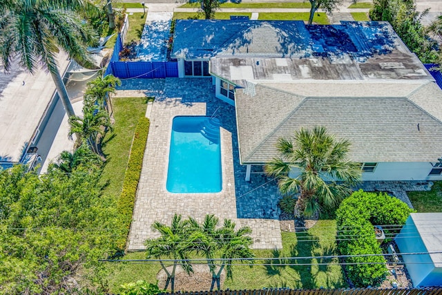 birds eye view of property