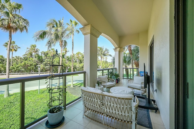 view of balcony