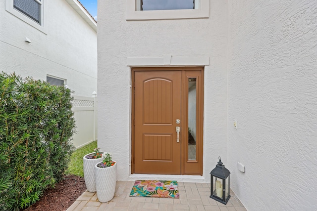 view of entrance to property