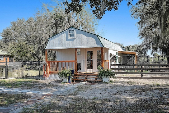 view of rear view of property