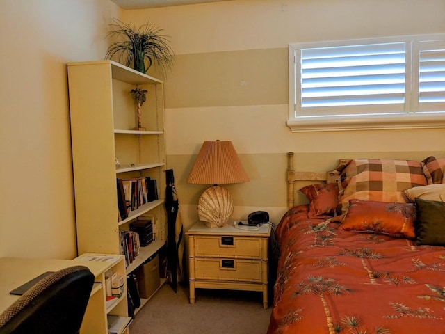 bedroom with carpet