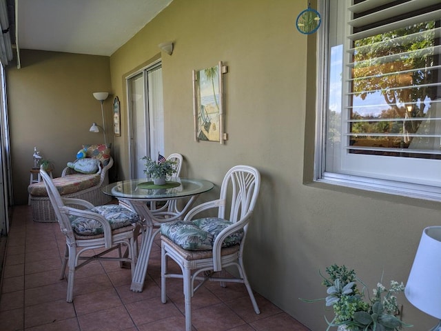 view of sunroom