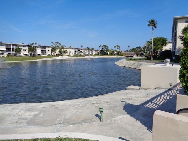 view of water feature