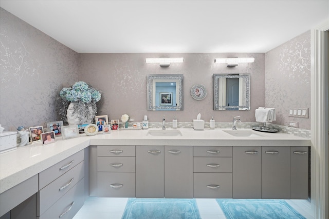 bathroom with vanity