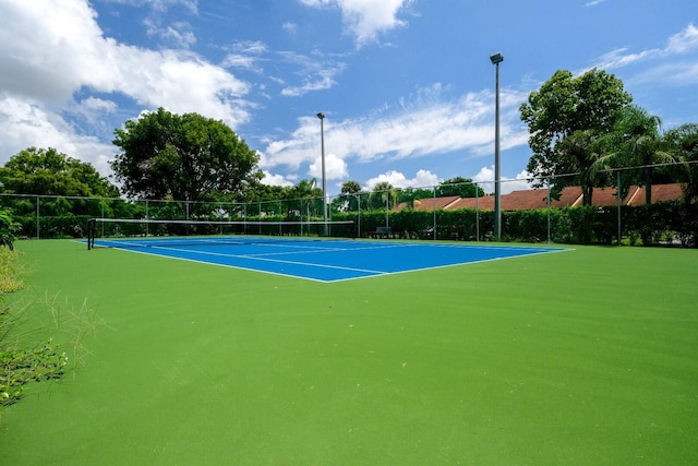 view of tennis court