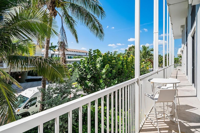 view of balcony