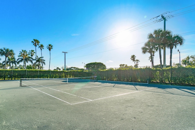 view of tennis court