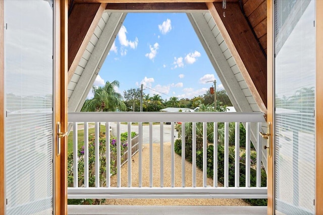 view of balcony