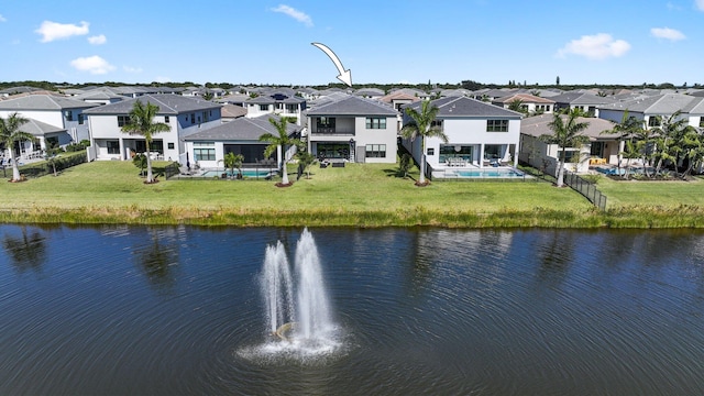 view of water feature