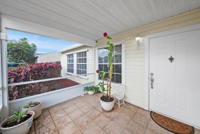 view of sunroom / solarium