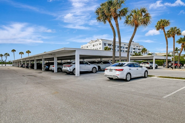 view of vehicle parking