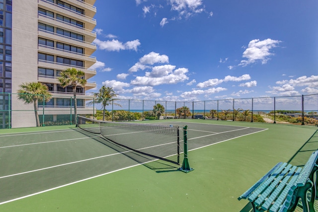 view of tennis court