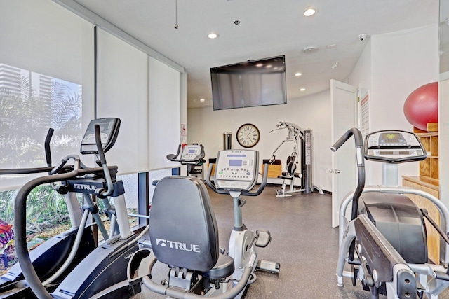 view of exercise room