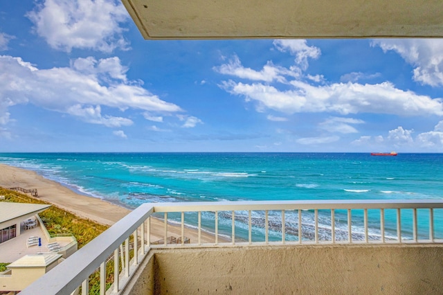 water view with a beach view