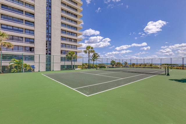 view of tennis court