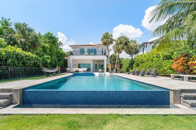 view of pool with a patio area