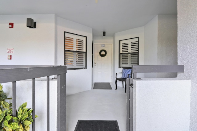 entrance to property with covered porch