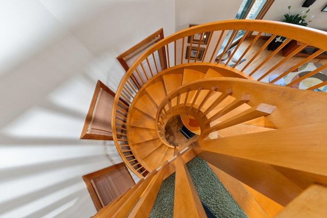 view of staircase