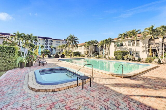 view of pool with a patio