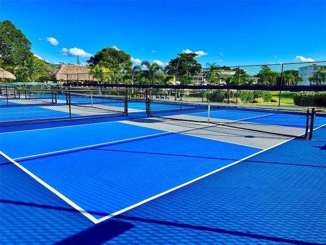 view of sport court featuring basketball court