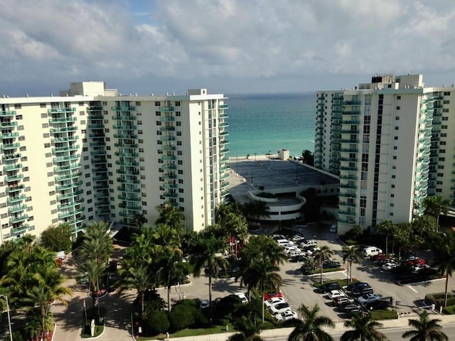 view of property with a water view