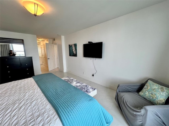 view of tiled bedroom