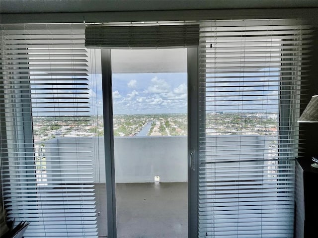 doorway to outside with a healthy amount of sunlight