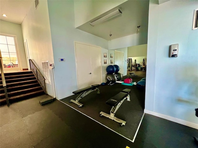 view of exercise room