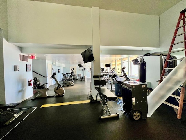 view of exercise room