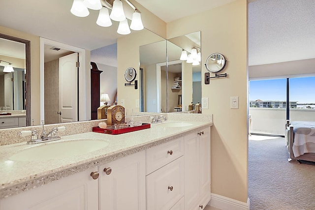 bathroom featuring vanity