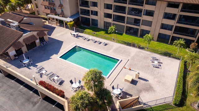 view of pool with a patio