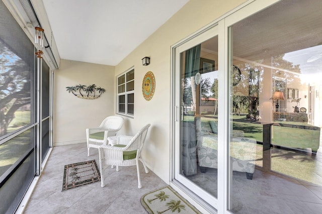 view of sunroom / solarium