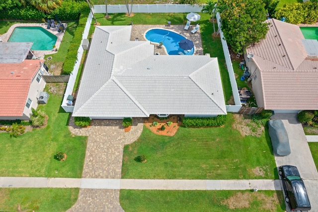 birds eye view of property